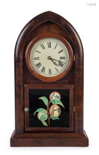 JEROME "Round Gothic" American beehive shelf clock...