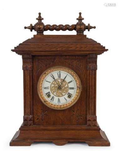 ANSONIA "SUSSEX" antique American shelf clock in o...