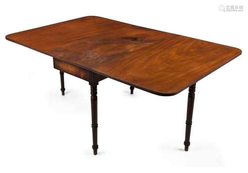 A Georgian Cuban mahogany Pembroke table, circa 1800, 72cm h...