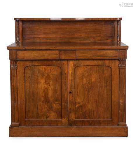 William IV English rosewood chiffonier, circa 1840, 119cm hi...