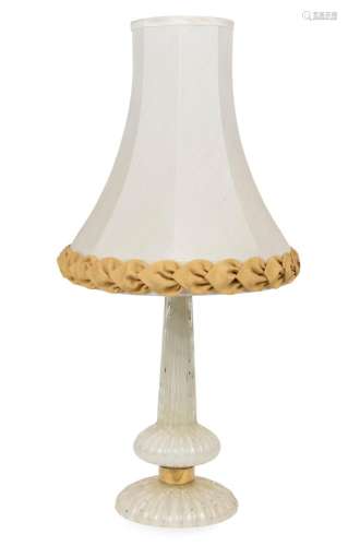 BAROVIER & TOSO Murano glass table lamp with shade, circ...