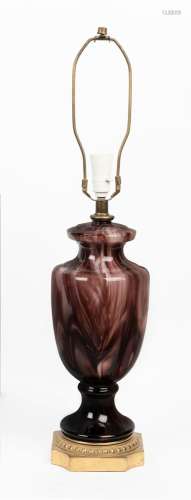 EMPOLI Italian glass table lamp base, mid 20th century, 54cm...