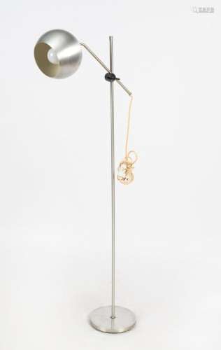 An adjustable standard lamp with spherical metal shade, Note...