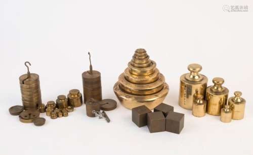 Assorted antique and vintage weights, 19th and early 20th ce...