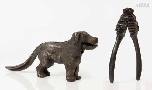 NUTCRACKERS: cast metal nutcracker in form of a dog, length ...