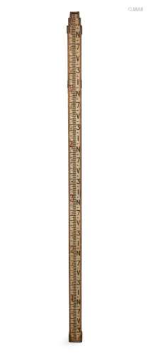 SURVEYOR S STAFF, made by O. BOETTGER of Adelaide, 19th cent...