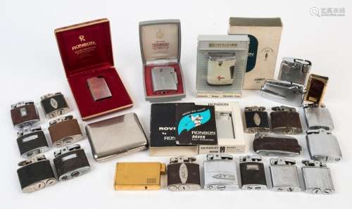 Collection of 25 assorted vintage cigarette lighters