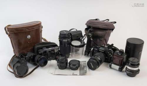 NIPPON KOGAKU: Nikon F-501 AF camera; 1986; with Nikkor AF 3...