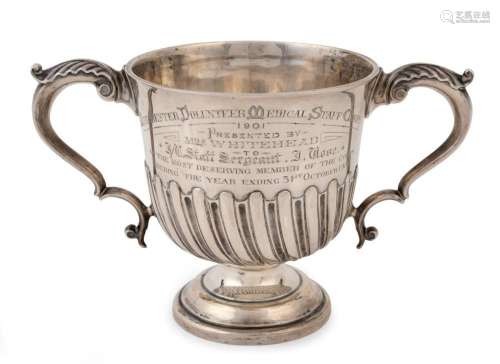 BOER WAR sterling silver presentation loving cup inscribed &...