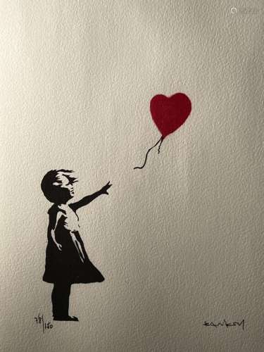 BANKSY, né en 1974 (d'après), Girl with red balloon Epreuve ...