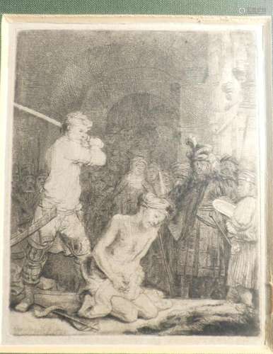 REMBRANDT VAN RIJN (1606-1669)<br />
La Décollation de Saint...