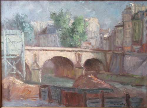 Louis-Jacque Monteil (1897-1987),<br />
Pont Marie sur la Se...