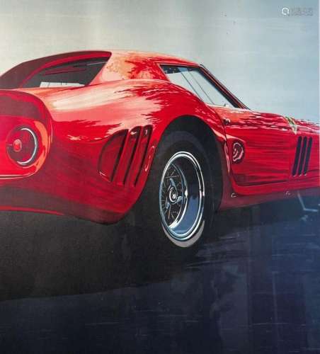 Hideki Yoshida né en 1949. Ferrari 250 GTO. Lithographie. Si...