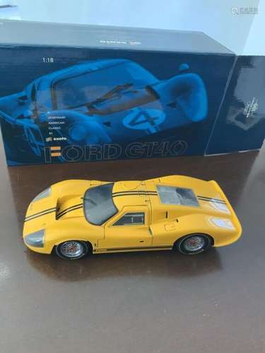 EXOTO Racing Legends. 1/18ème. FORD. GT MK IV Jaune. Référen...