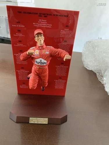 SHEERCAST. Figurine. Michael SCHUMACHER  Célébration.