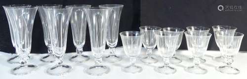 Daum France. Service de 48 verres et 1 carafe en cristal tai...