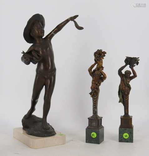 (3) Bronze Sculptures.