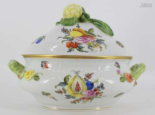 Herend Hungary Porcelain Lidded Tureen