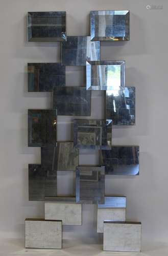 John Richards Midcentury Style Sculpted Mirror.