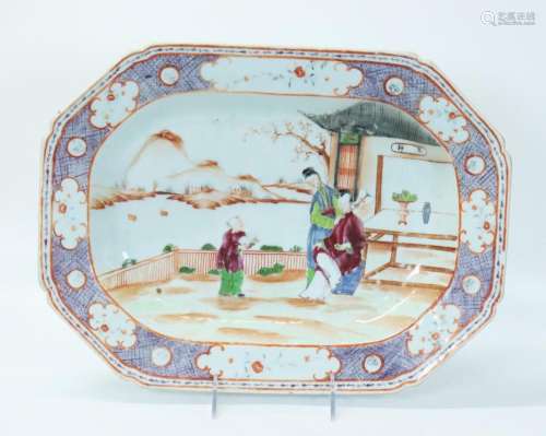 Chinese 18th/19th C Famille Rose Porcelain Platter