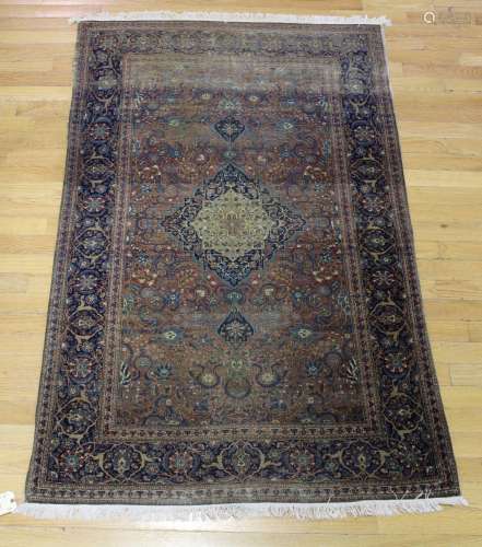 Antique and Finely Hand Woven Carpet.