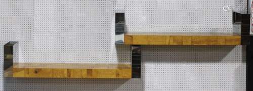 Pair of Paul Evans Floating Shelves