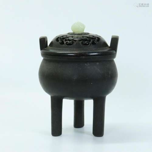 Chinese Qing Dynasty Bronze Incense Burner