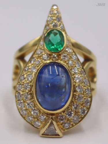 JEWELRY. AGL Natural Ceylon Sapphire, Emerald,