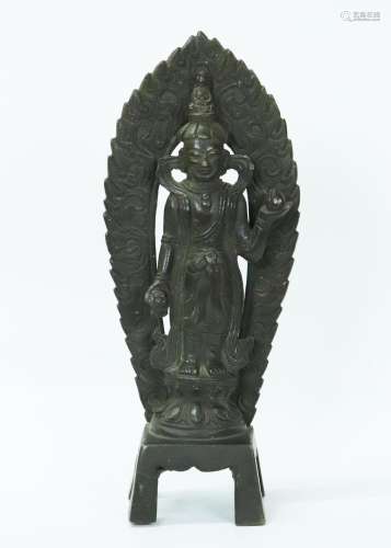 South East Asian Bronze Standing Bodhisattva
