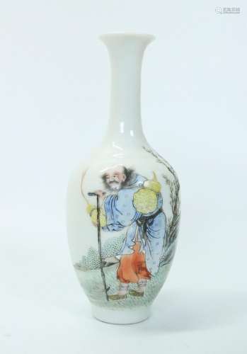 Chinese Porcelain Li Tieguai Vase Ju Ren Tang Mark