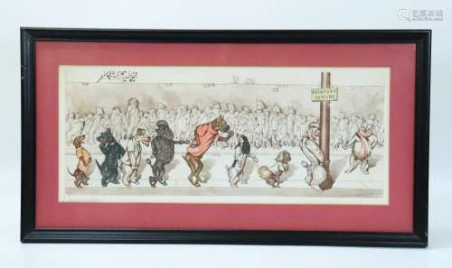 Boris O'Klein Etching "L'Inauguration" Par...