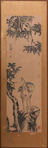 A CHINESE PAINTING, MARKED BY BADASHANREN