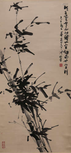 A CHINESE PAINTING OF STANDING SCROLL, MARKED BY DONGSHOUPIN...