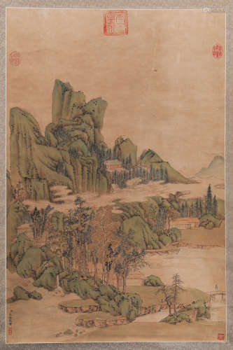 A CHINESE PAINTING OF STANDING SCROLL, MARKED BY YONGRONG