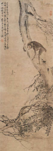 陈树人（1884-1948） 封侯图 立轴 设色纸本