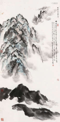刘藕生（b.1949） 莲花峰 镜心 设色纸本 2010年作