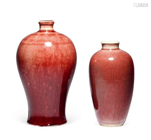 清中期 红釉梅瓶（一组）