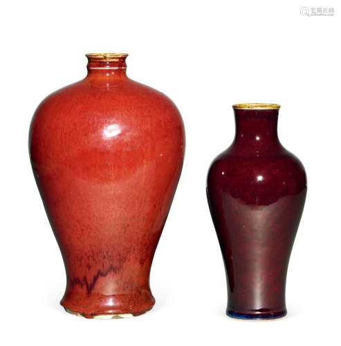 18世纪 钧红釉梅瓶（一组）