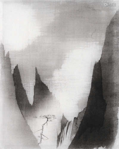 沈勤  SHEN QIN (b.1958) 山 2020 纸本水墨