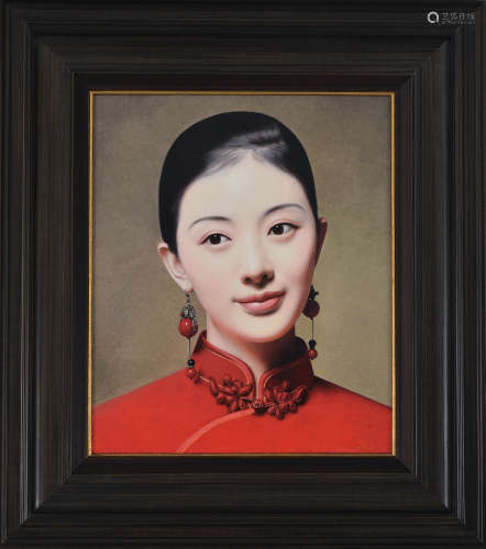 陈承卫  CHEN CHENGWEI (b.1984) 大民国系列-新娘 2020 布面油画