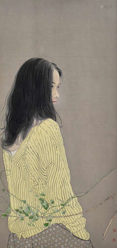 郝世明  HAO SHIMING (b.1977) 俏 绢本设色