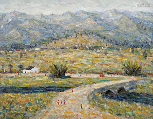 梁器奇  LIANG QIQI (1929-2022) 山区公路 2004 布面油画