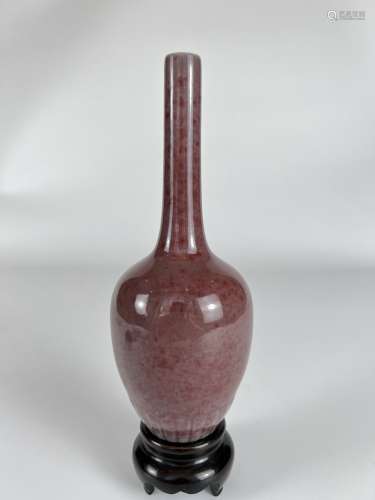 A sang-de-bouef vase, Qing Dynasty Pr.