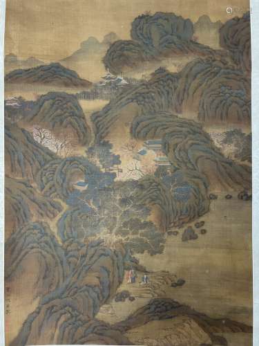 A  Chinese painting, unkown age, signed.