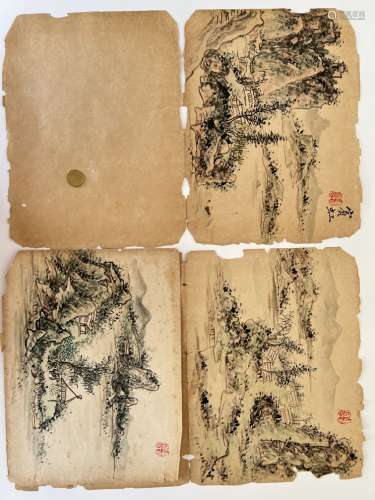 A  Chinese painting, unkown age, signed.