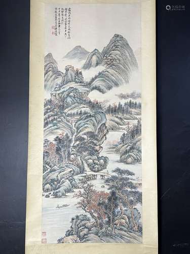 A  Chinese painting, unkown age, signed.