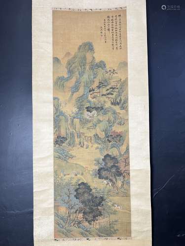 A  Chinese painting, unkown age, signed.