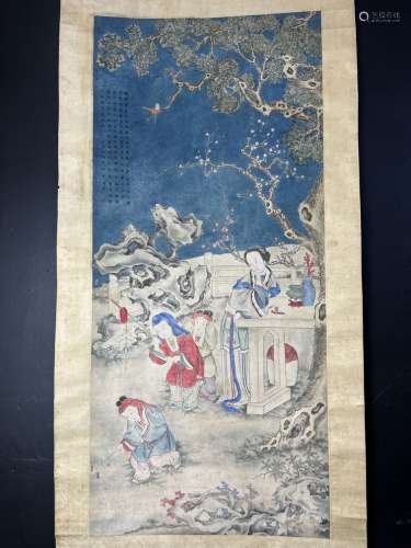 A  Chinese painting, unkown age, signed.