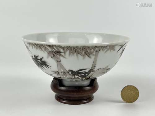 A famille rose bowl,  Qing Dynasty Pr.