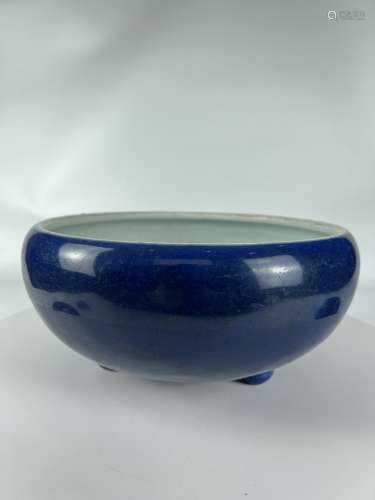 A blue water pot, QianLong Pr.